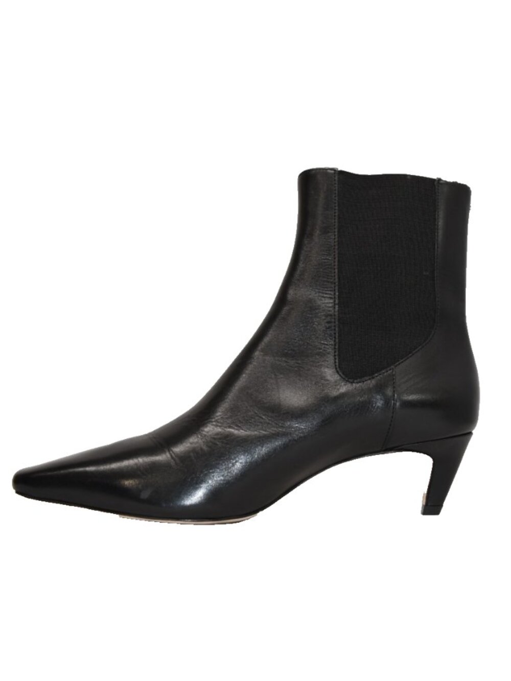New! Reformation Roberta Ankle Boots Size 9 Black Leather DD469A - Picture 2 of 7
